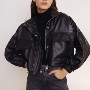 Mango Vegan Leather Jacket